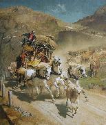 Rudolf Koller Gotthardpost Spain oil painting artist